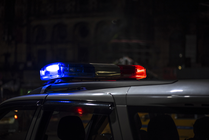 Police car emergency light