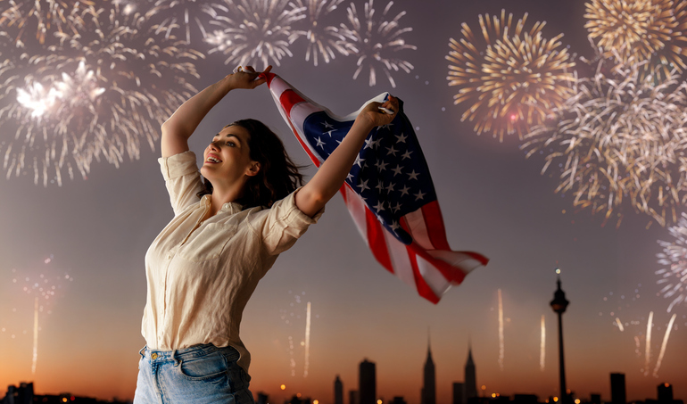 The USA celebrate 4th of July