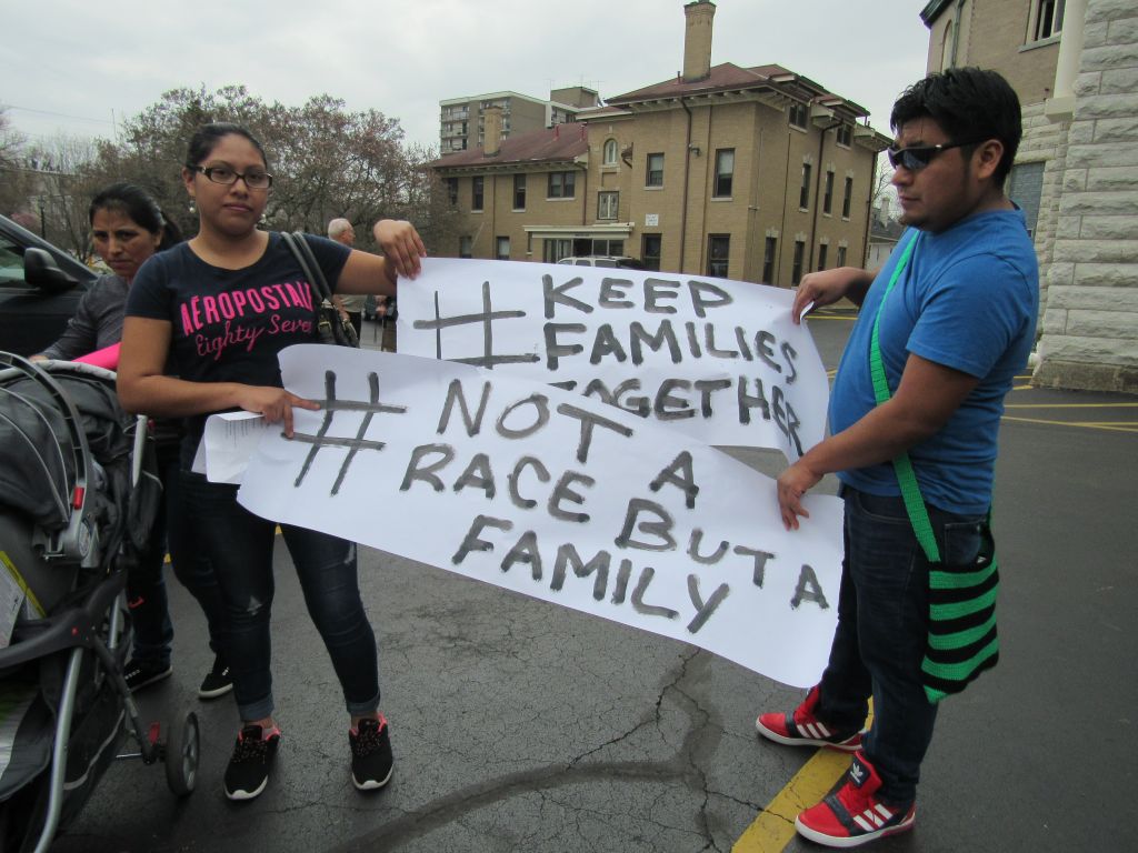 Protesta contra la separación de familias