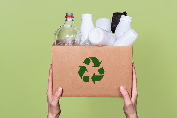 Woman encourages mindful consumption and eco-friendly habits