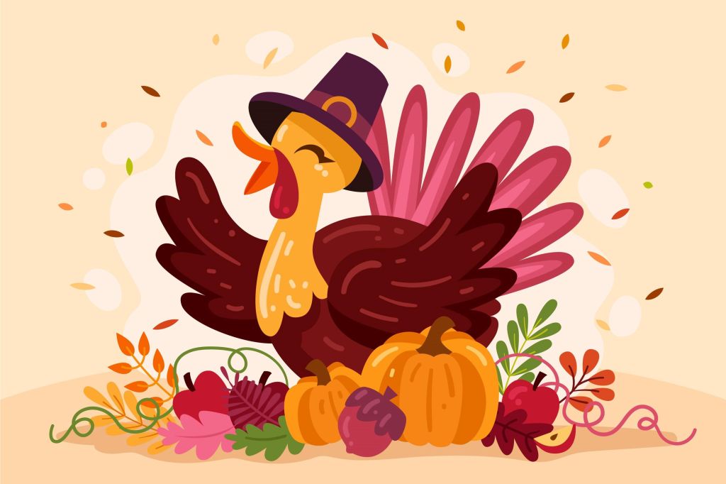 Turkey Thanksgiving Illustration