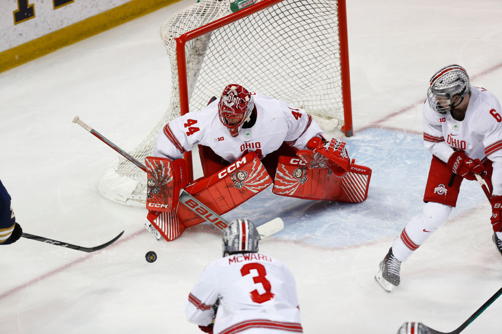 COLLEGE HOCKEY: FEB 10 Ohio State at Notre Dame