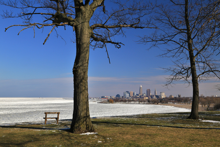 Winter scene, Cleveland Ohio