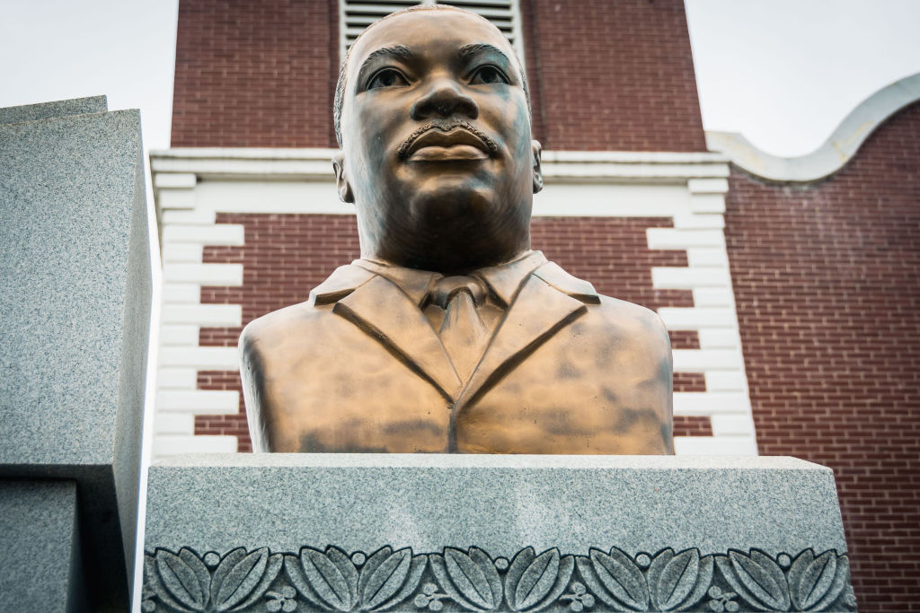 Bust of Martin Luther King Jr At The Brown AME Chapel