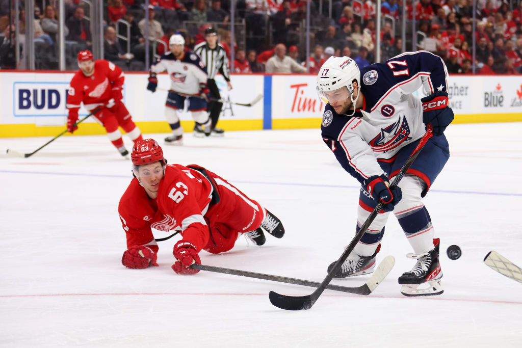 Columbus Blue Jackets v Detroit Red Wings