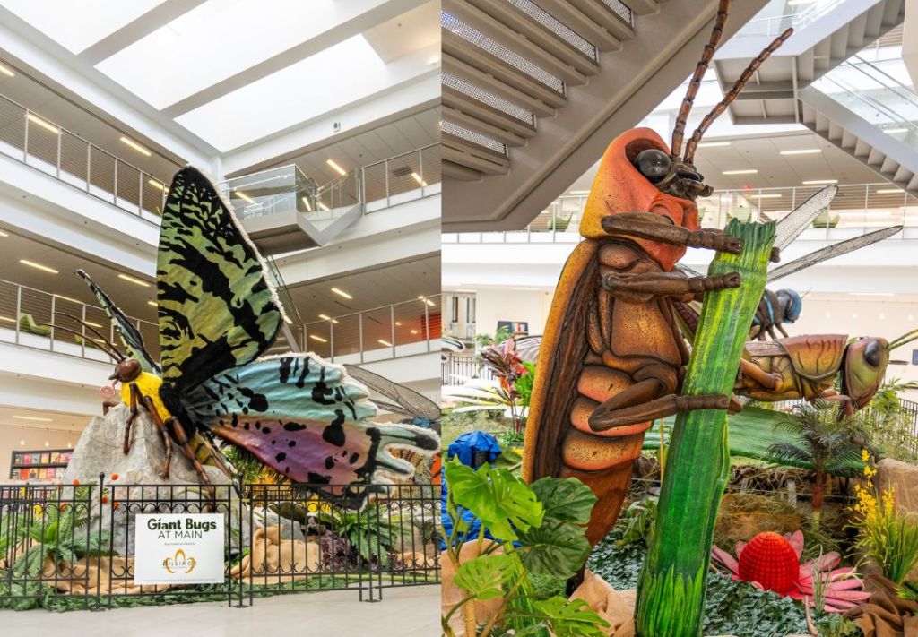 Insectos gigantes invaden la Biblioteca de Columbus