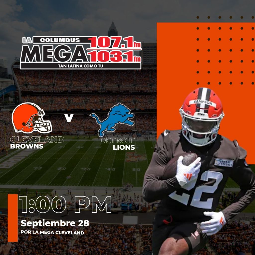 Browns vs. Lions: choque clave el 28 de septiembre en La Mega