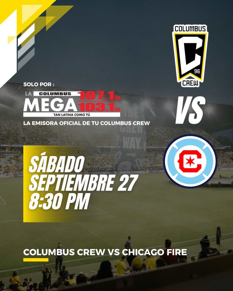 Columbus Crew visita al Chicago Fire este 27 de septiembre