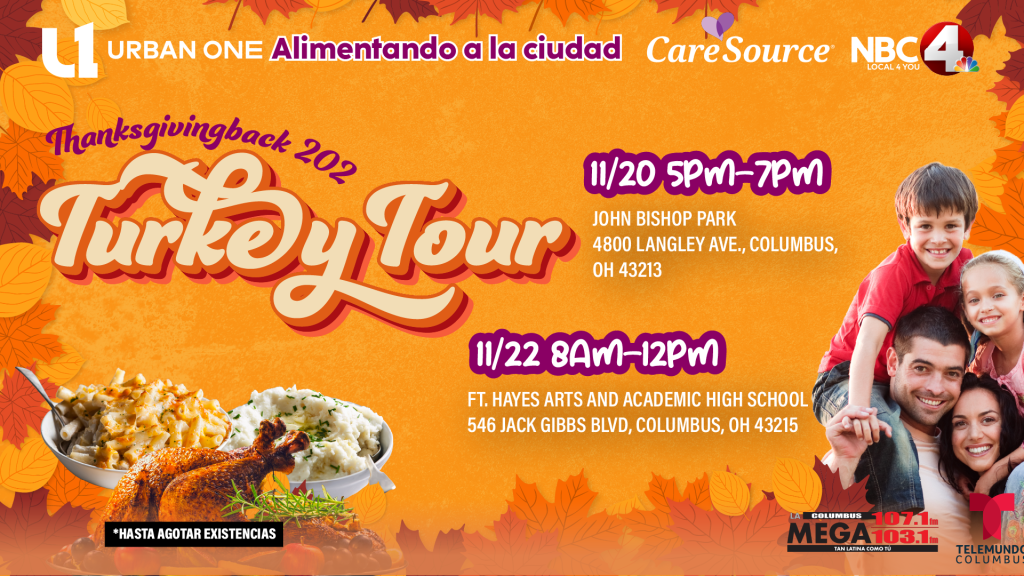 Turkey Tour 2025: Entrega de pavos gratis en Columbus / creative services