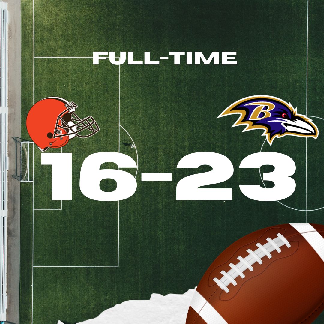 Ravens vencen 23-16 a los Browns tras jugada clave de Andrews