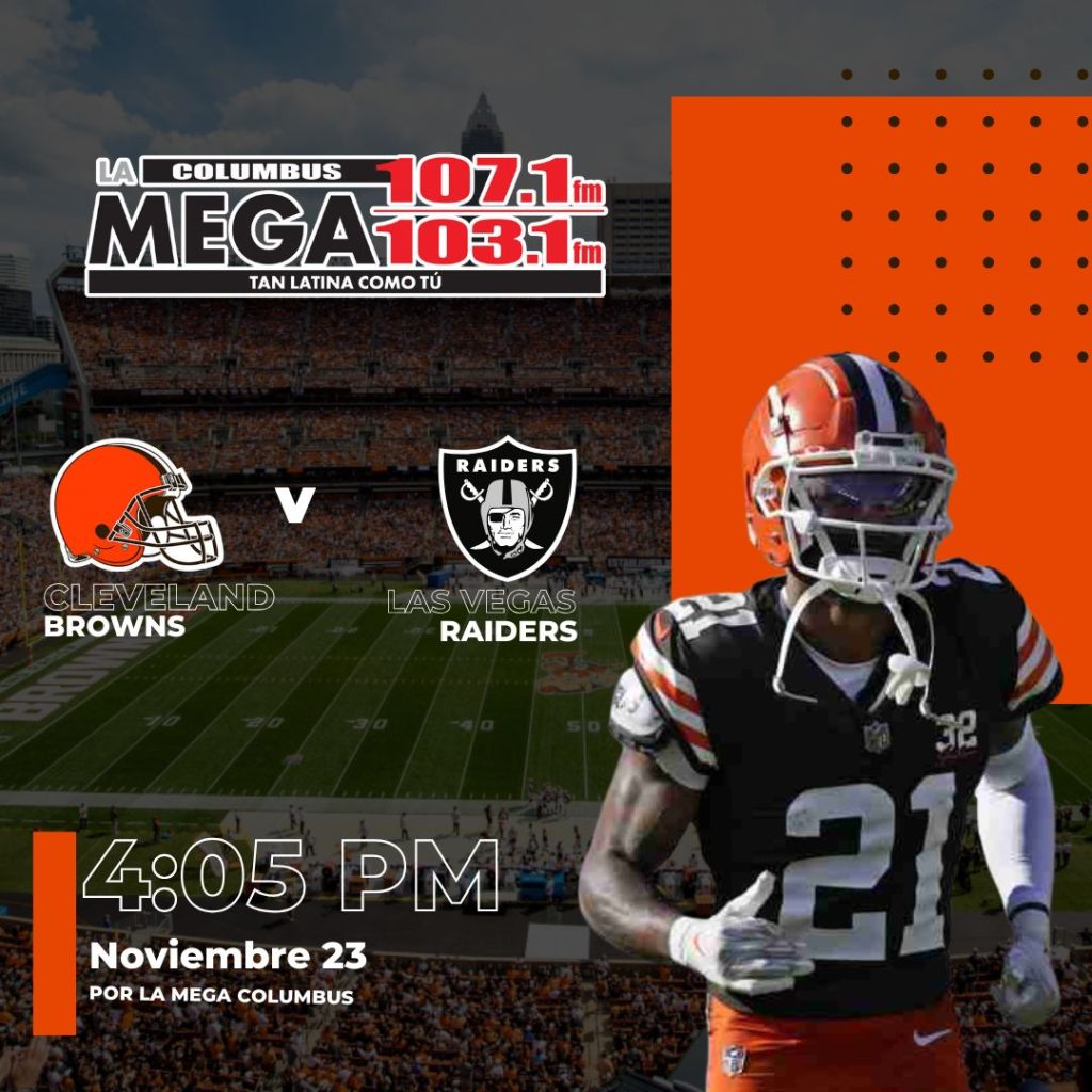 Los Raiders reciben a los Browns para la acción este 23 de noviembre