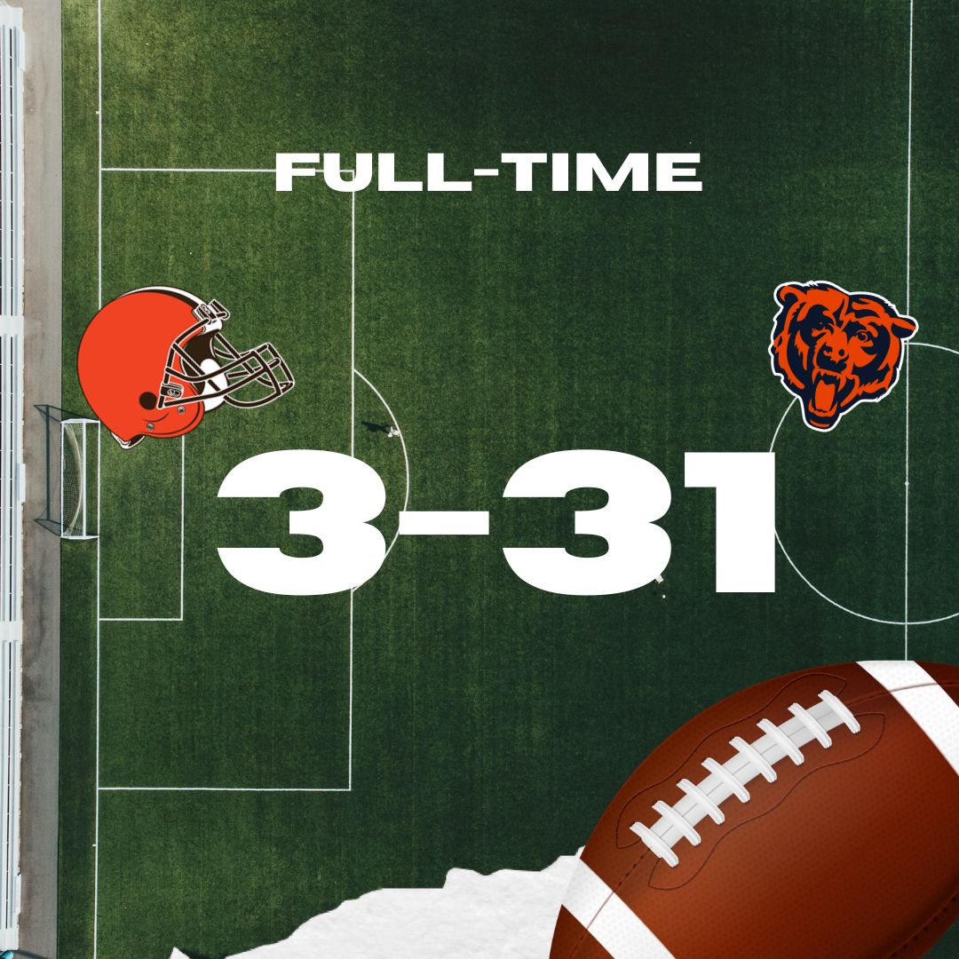 Browns caen 31-3 ante Bears en dura derrota de Week 15