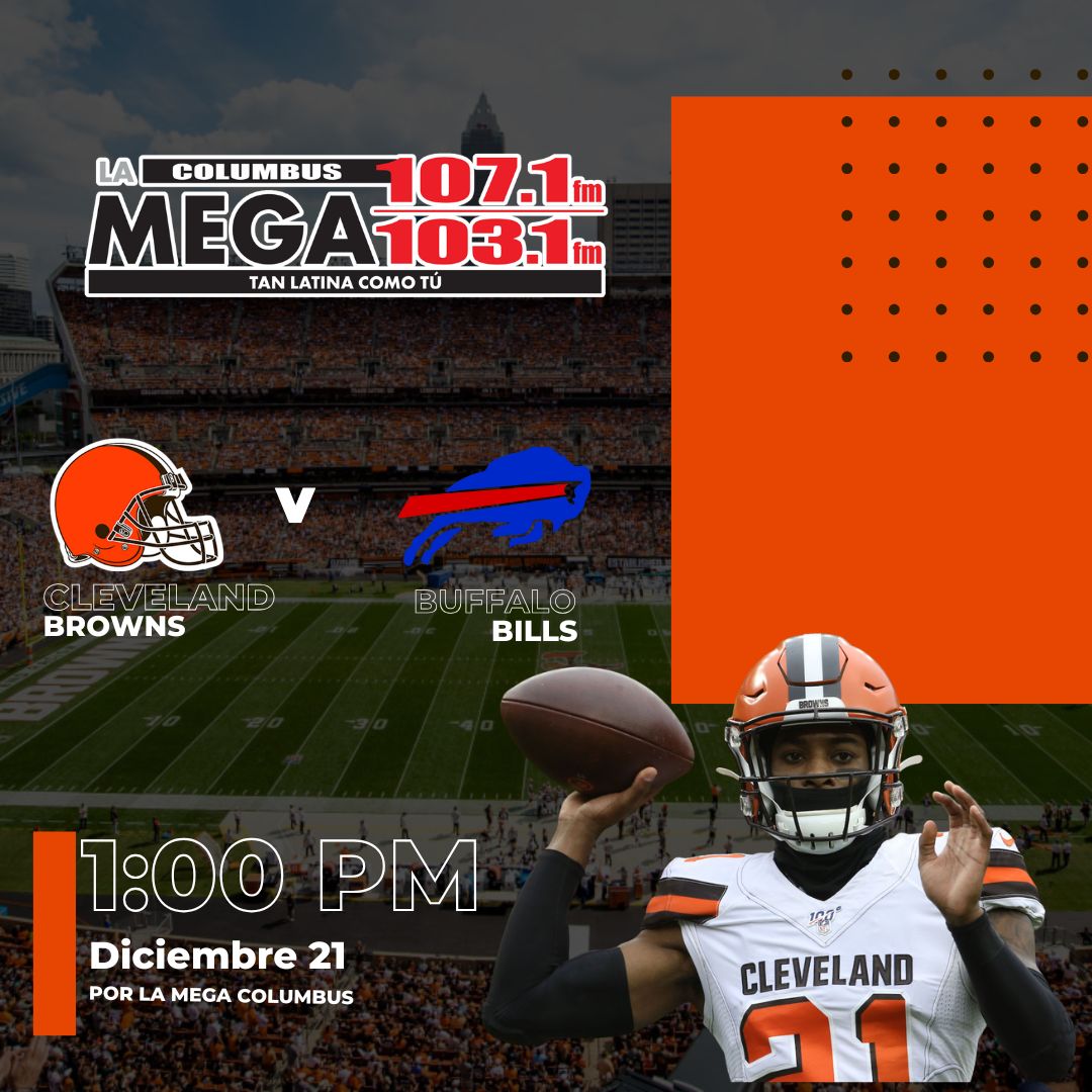 Browns vs Bills: la NFL se vive en español por La Mega Columbus