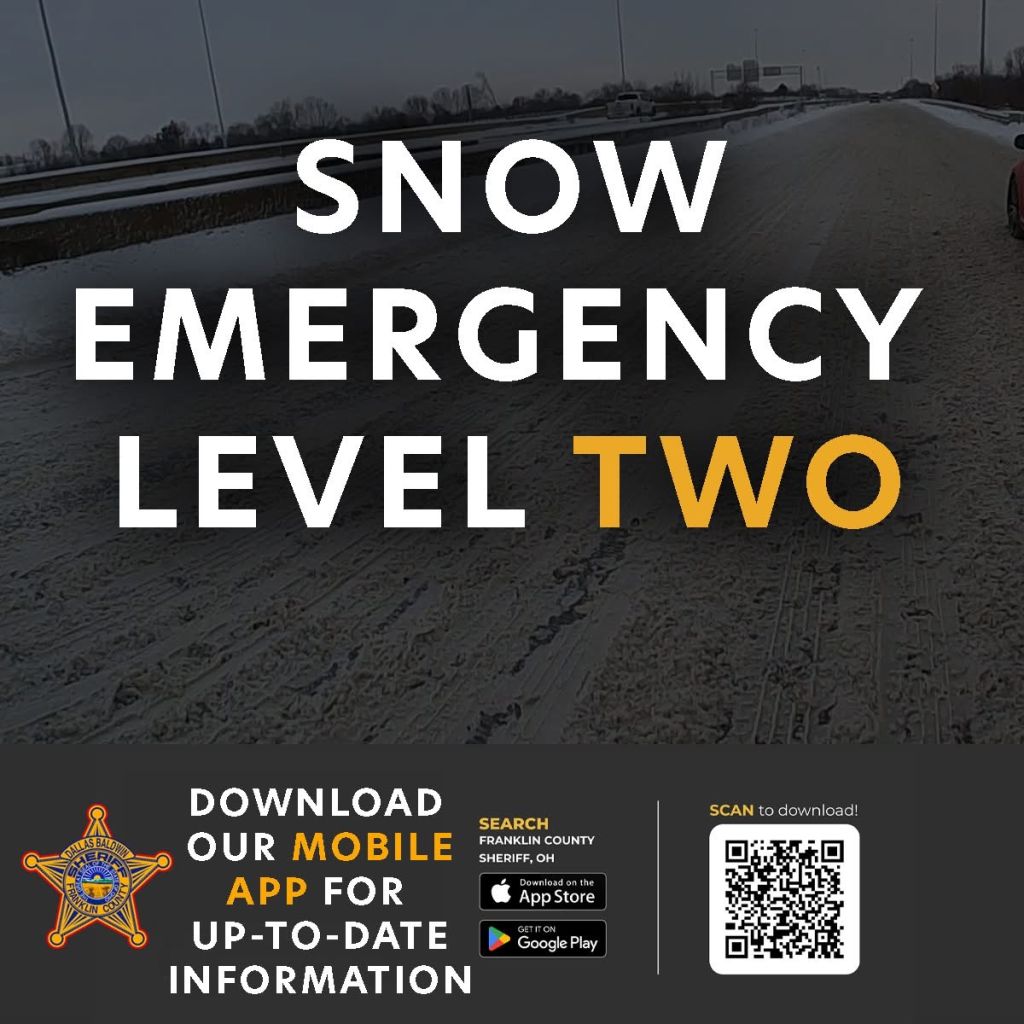 Franklin County Sheriff Snow emergency Level 2