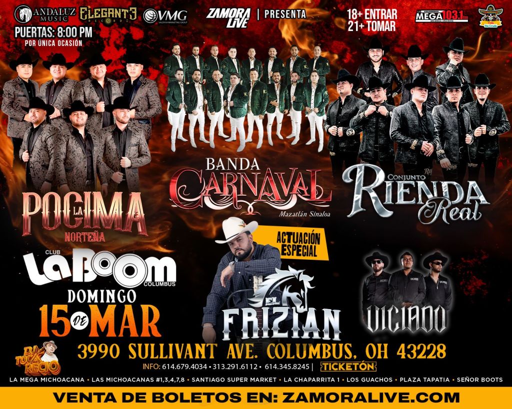 La Boom event on March 15th