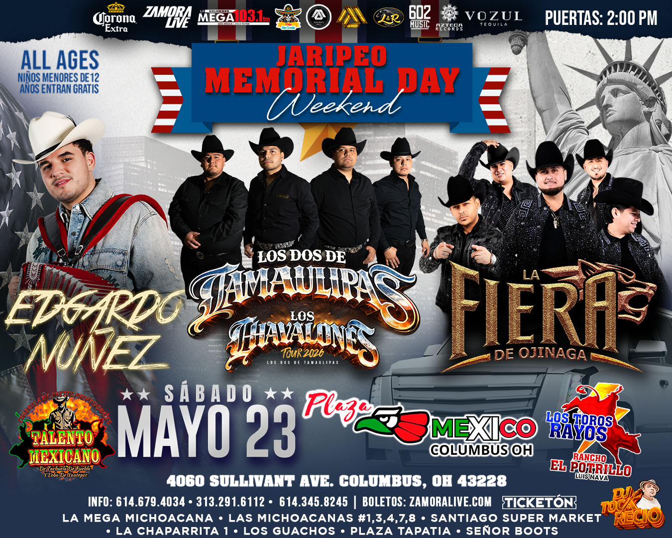 Jaripeo de Memorial Day llega a Plaza México Columbus