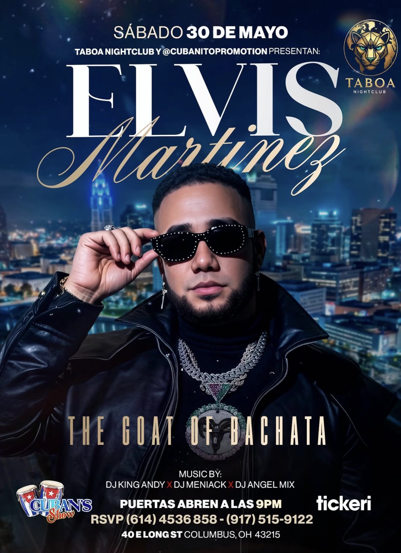 Elvis Martínez llega a Columbus con show especial