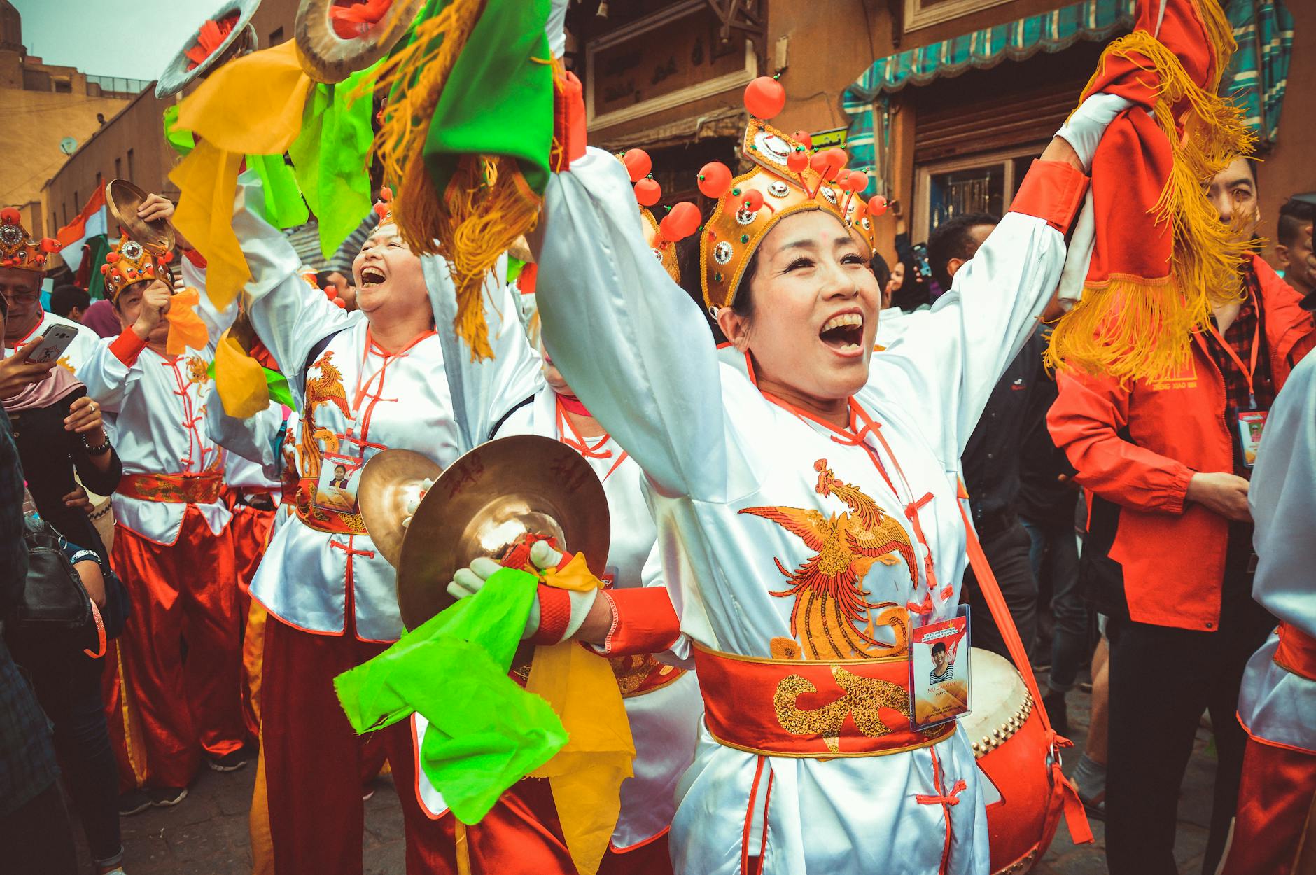 vibrant drum festival in cairo streets