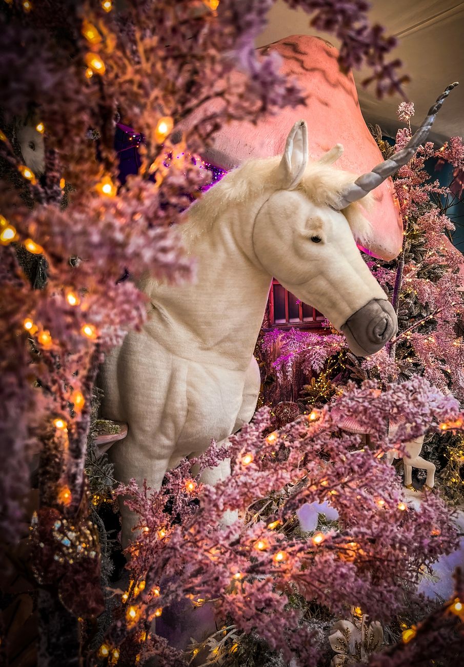 flower decoration with unicorn
